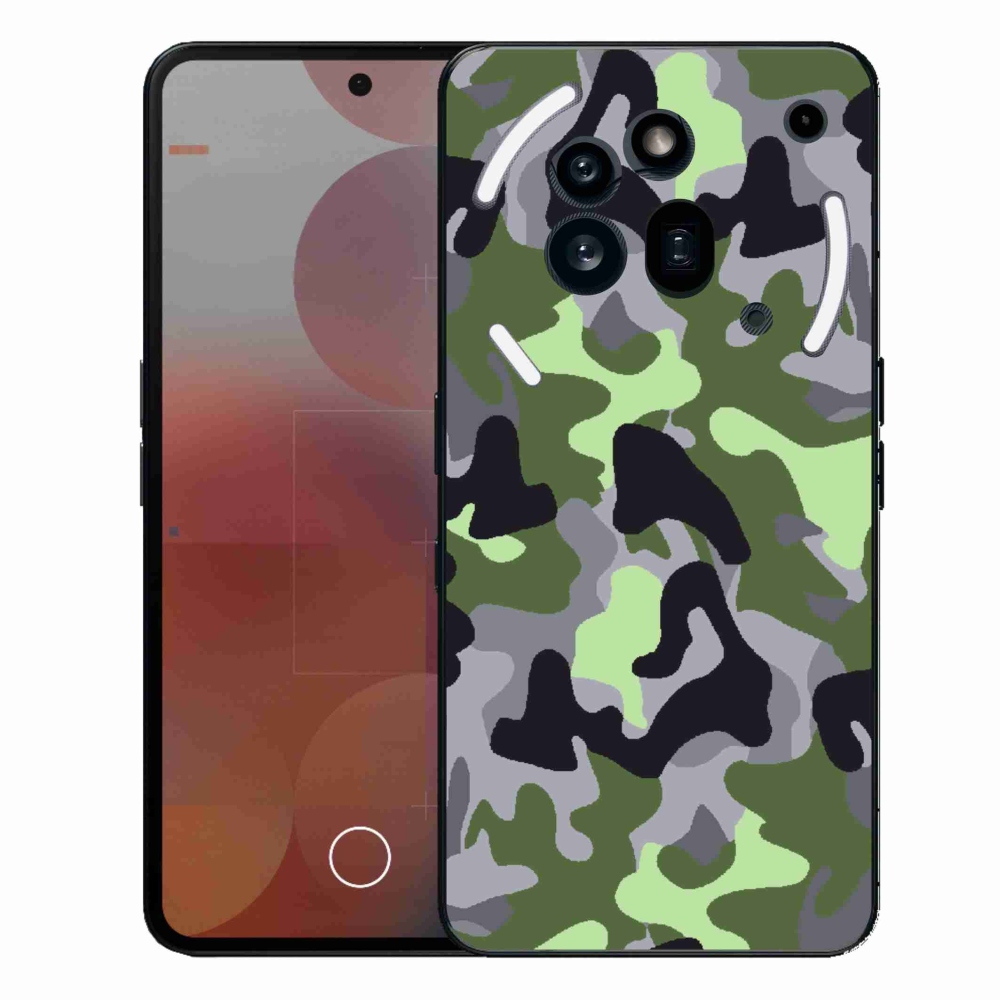 Zselés borítás mmCase a Nothing Phone (3a) Pro készülékhez - terepszínű minta 7