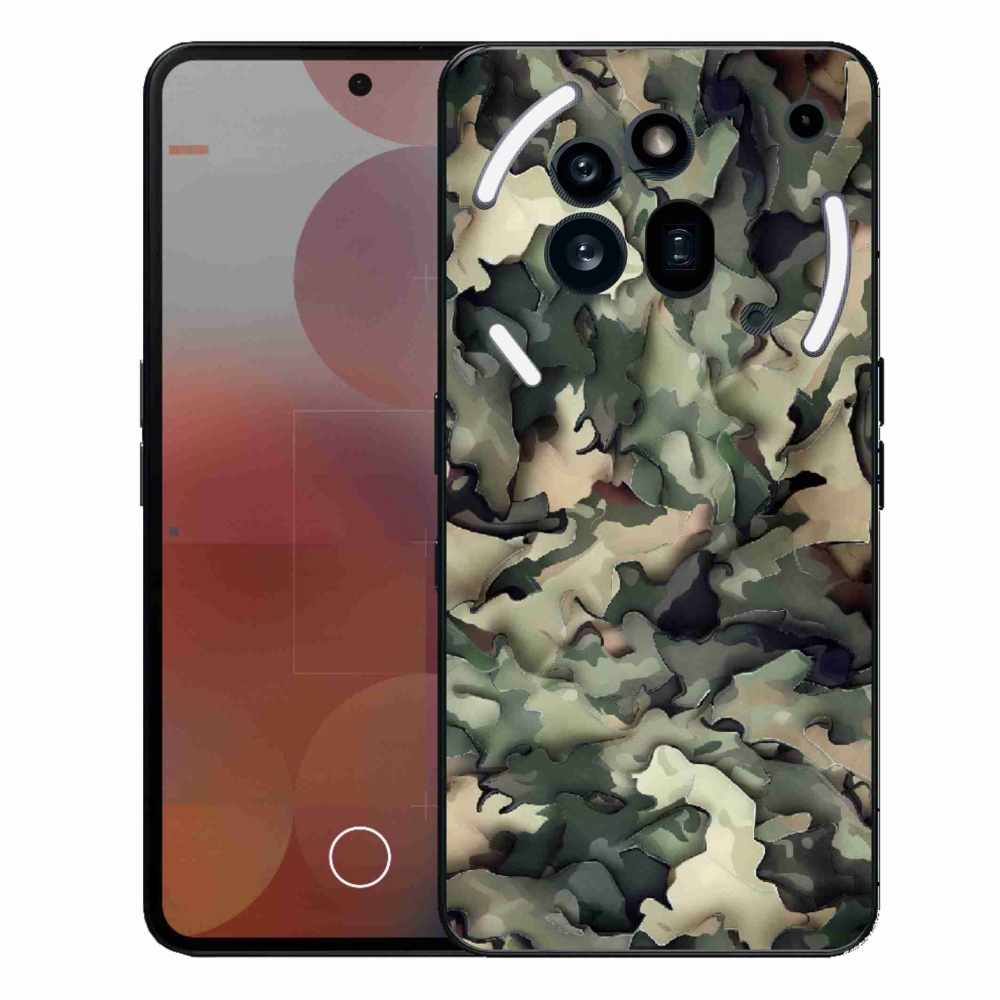 Zselés borítás mmCase a Nothing Phone (3a) Pro készülékhez - terepszínű minta 9