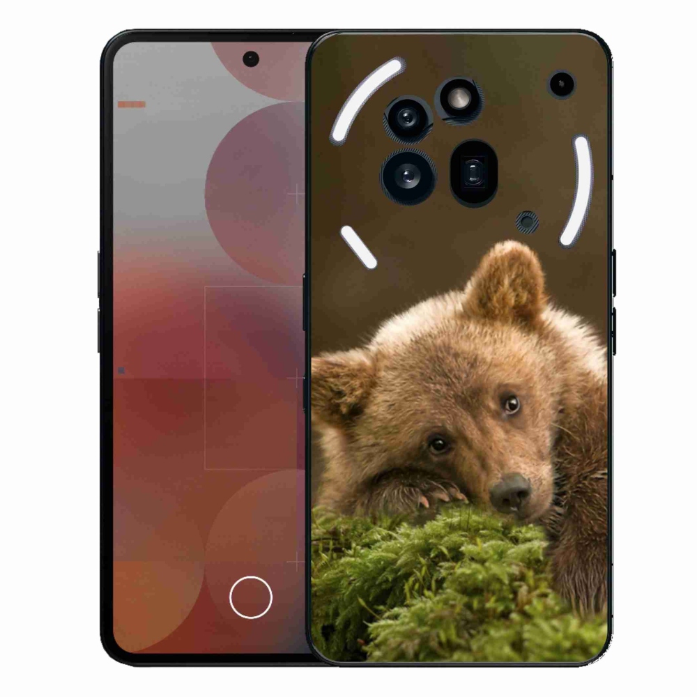 Zselés borítás mmCase a Nothing Phone (3a) Pro készülékhez - medve