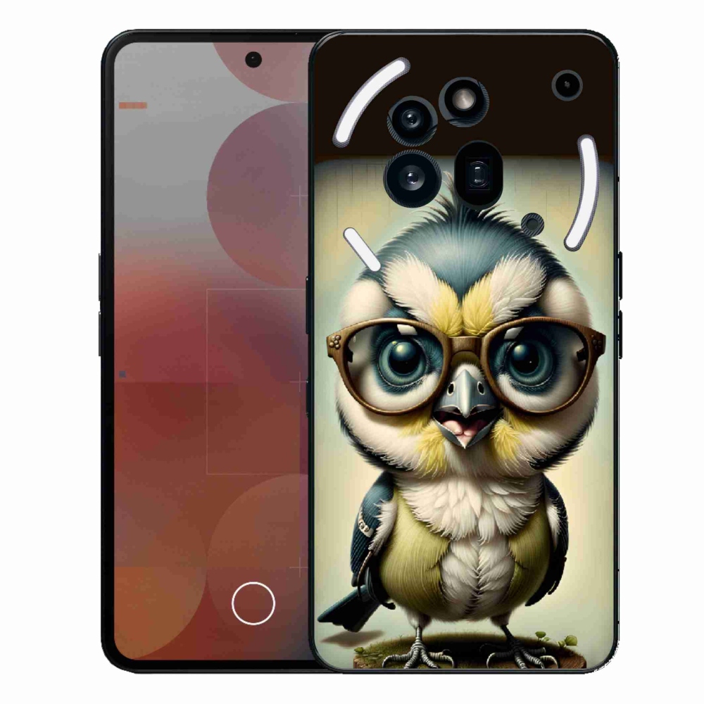 Zselés tok mmCase a Nothing Phone (3a) Pro - cub szemüveggel