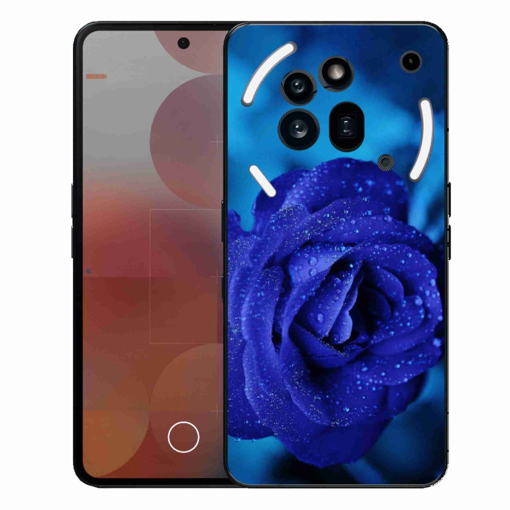 Zselés borítás mmCase a Nothing Phone (3a) Pro készülékhez - kék rózsa