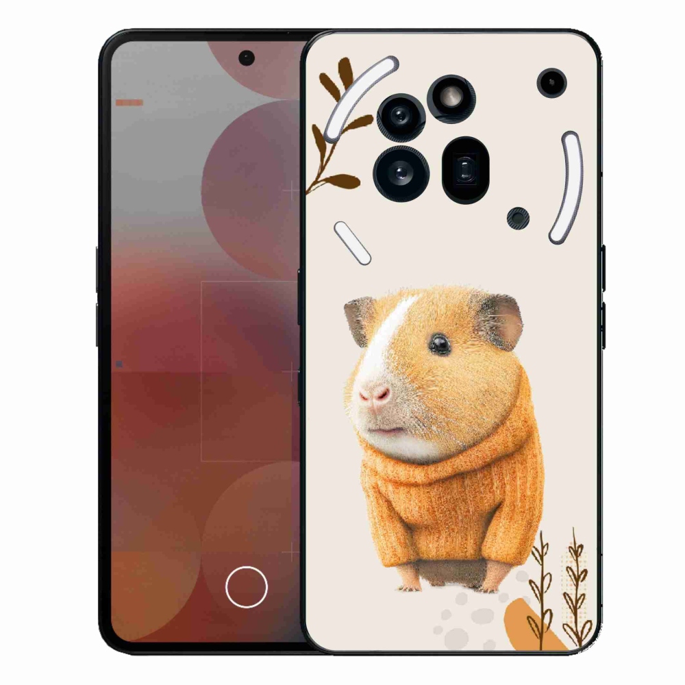 Zselés borítás mmCase a Nothing Phone (3a) Pro készülékhez - tengerimalac pulóverben