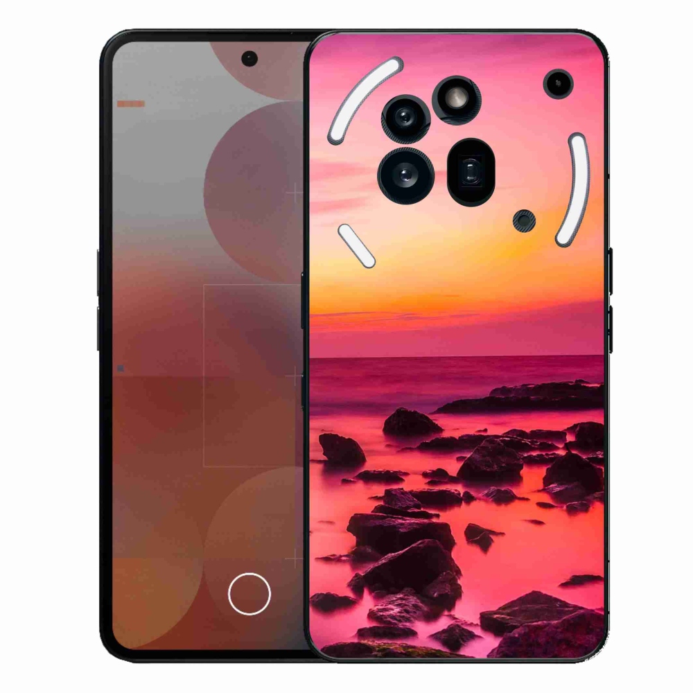 Zselés borítás mmCase a Nothing Phone (3a) Pro készülékhez - tenger és világítás