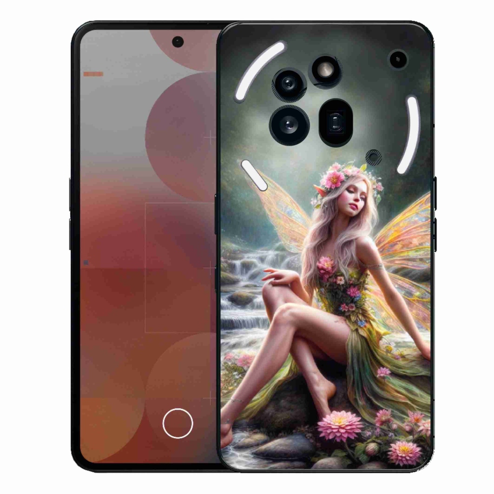 Zselés borítás mmCase a Nothing Phone (3a) Pro készülékhez - pillangó nő 1