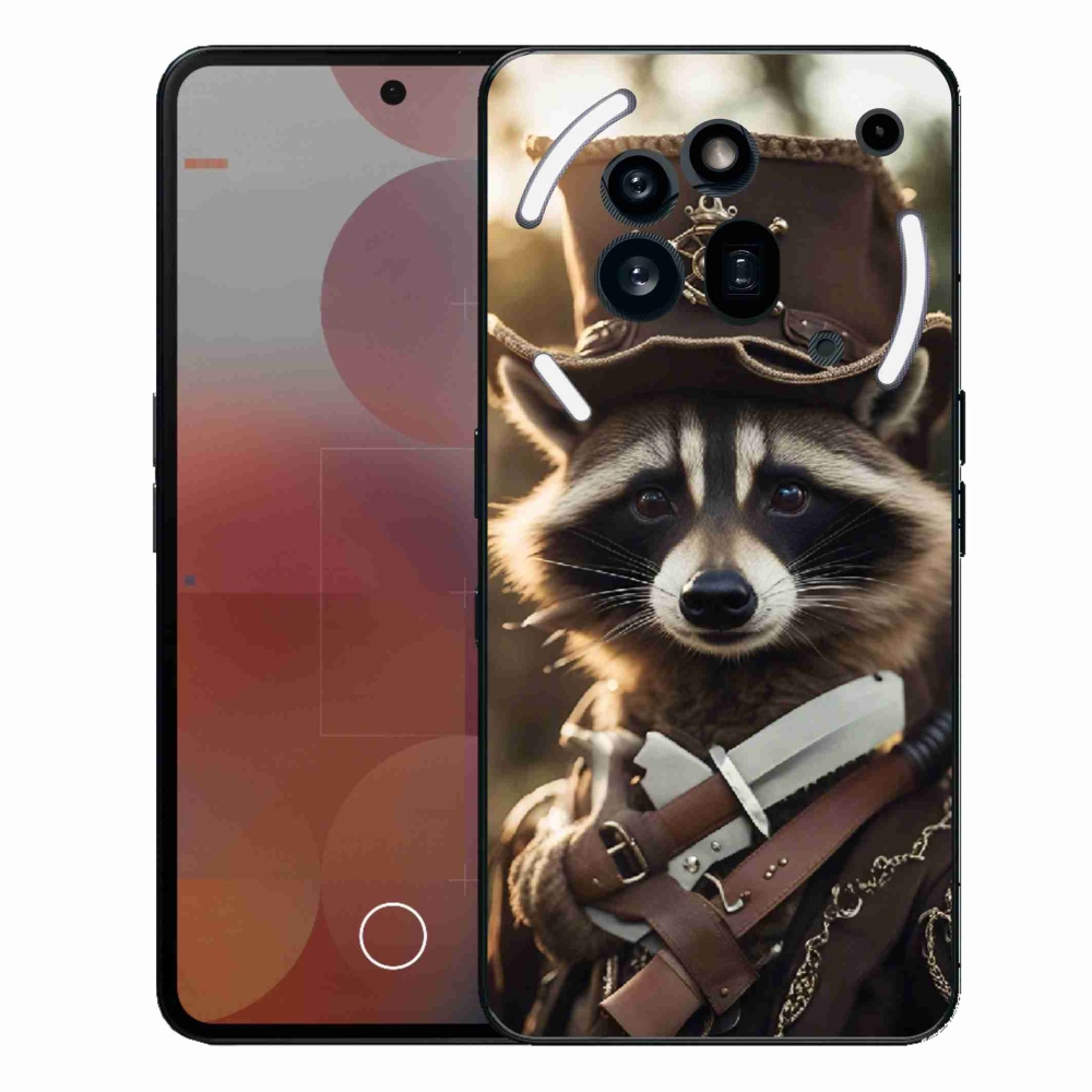 Zselés borítás mmCase a Nothing Phone (3a) Pro készülékhez - mosómedve egyenruhában