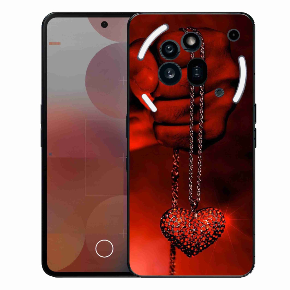 Zselés borítás mmCase a Nothing Phone (3a) Pro készülékhez - nyaklánc