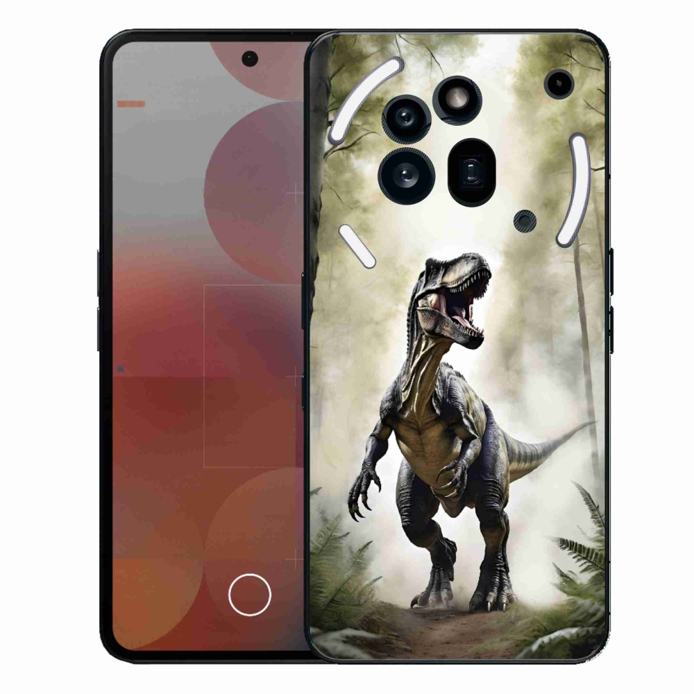 Zselés borítás mmCase a Nothing Phone (3a) Pro készülékhez - dühös T-Rex