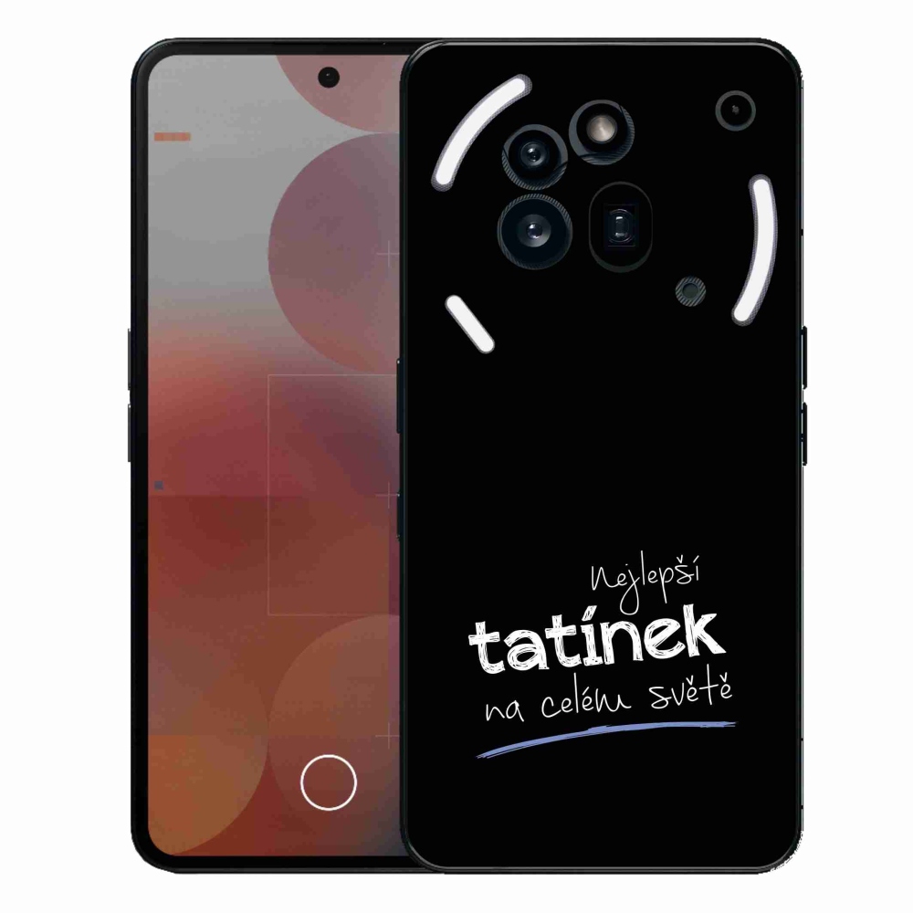 Gélburkolat mmCase a Nothing Phone (3a) Pro - Best Daddy 4 fekete háttérrel