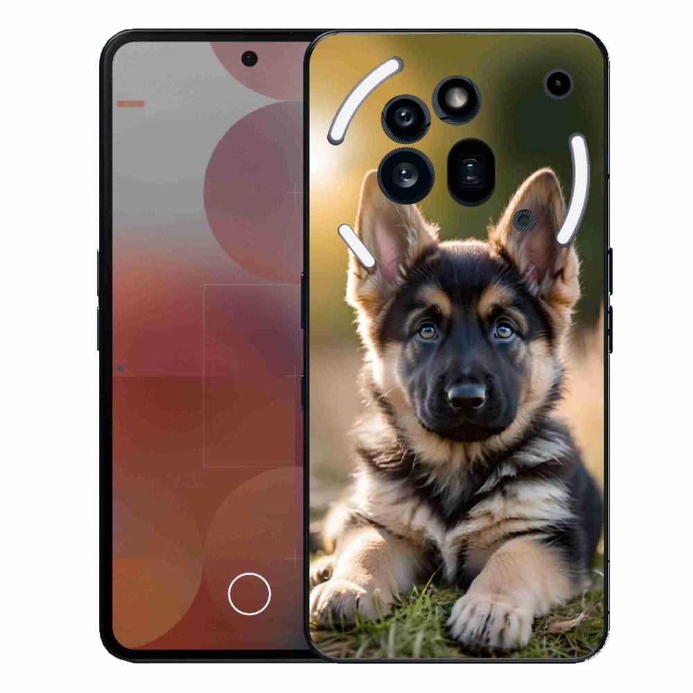 Zselés borítás mmCase a Nothing Phone (3a) Pro készülékhez - Német juhászkutya a természetben