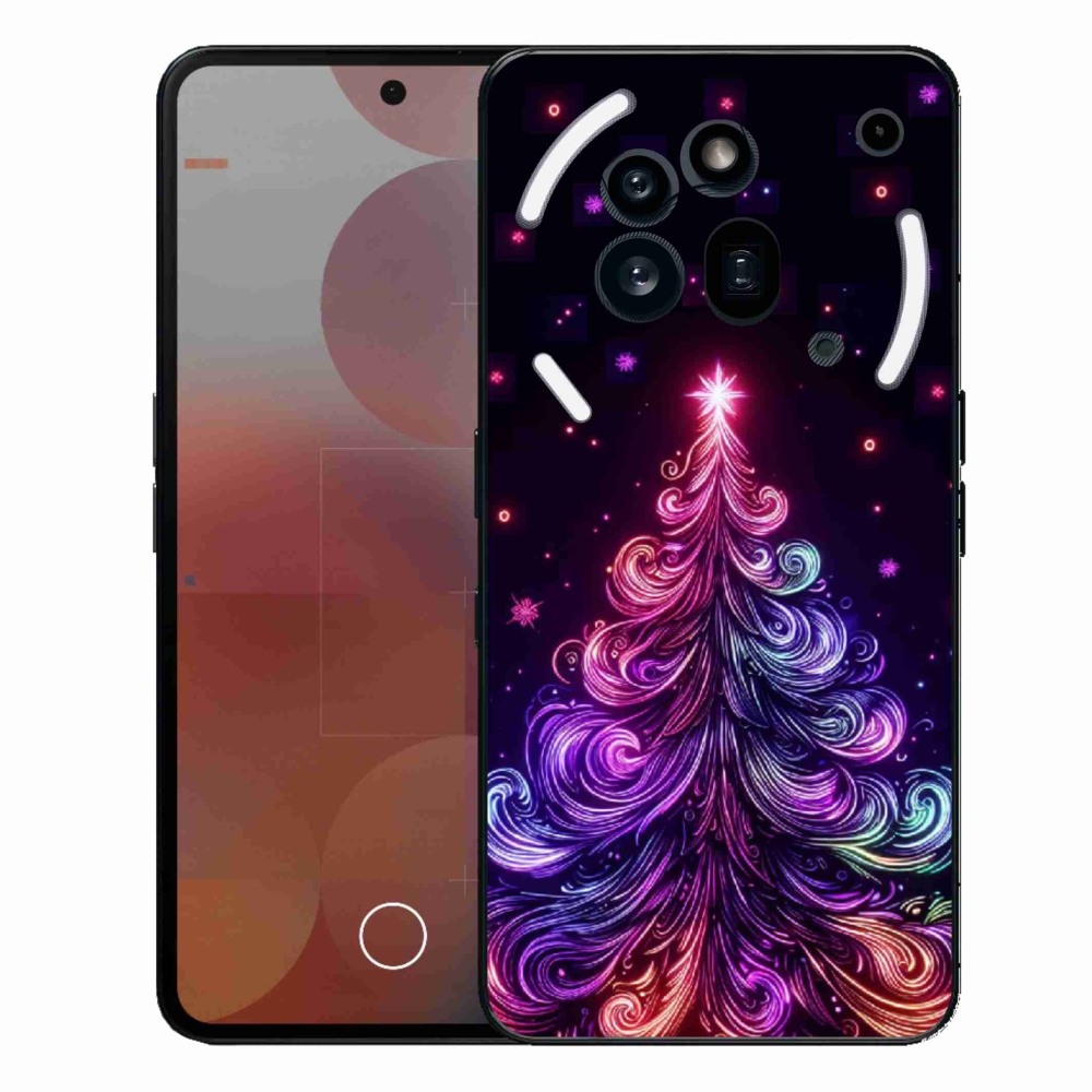 Zselés borítás mmCase a Nothing Phone (3a) Pro készülékhez - neon karácsonyfa 1