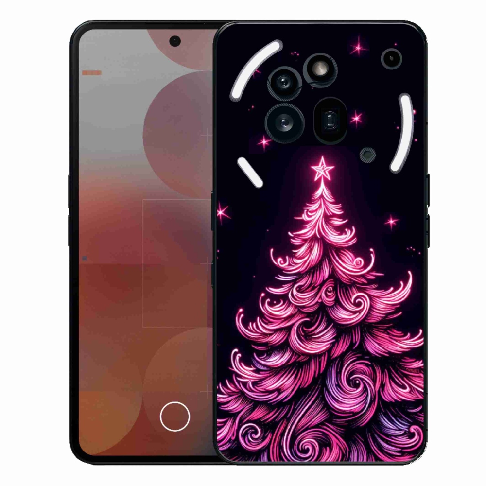 Zselés borító mmCase a Nothing Phone (3a) Pro készülékhez - neon karácsonyfa 2