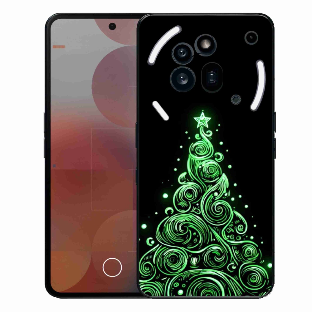 Zselés borítás mmCase a Nothing Phone (3a) Pro készülékhez - neon karácsonyfa 3