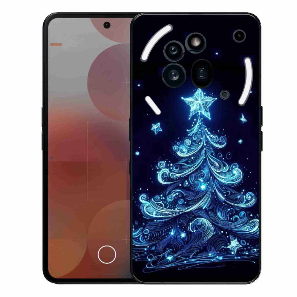 Zselés borító mmCase a Nothing Phone (3a) Pro készülékhez - neon karácsonyfa 4
