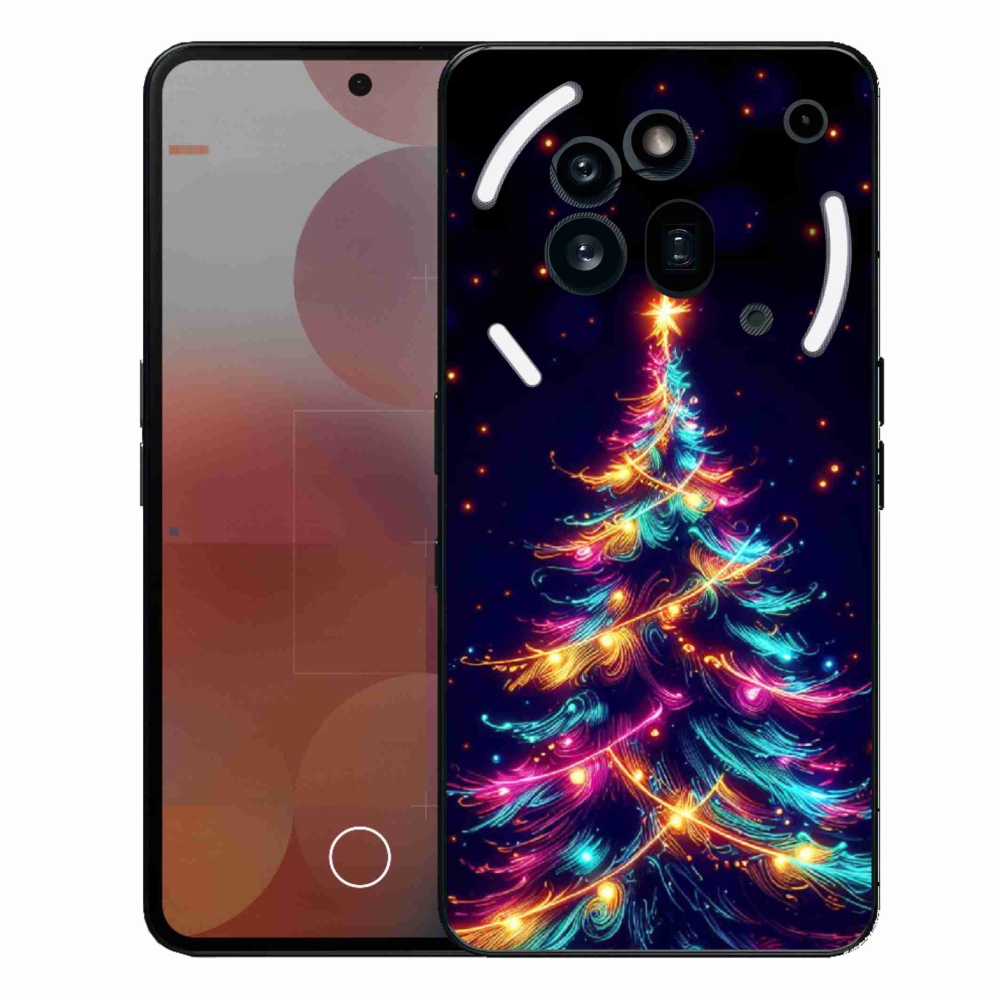Zselés borítás mmCase a Nothing Phone (3a) Pro készülékhez - neon karácsonyfa
