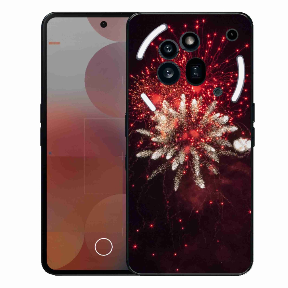Zselés borítás mmCase a Nothing Phone (3a) Pro készülékhez - tűzijáték