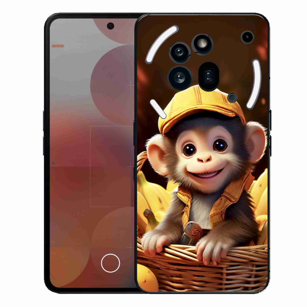 Zselés borítás mmCase for Nothing Phone (3a) Pro - majom a kosárban