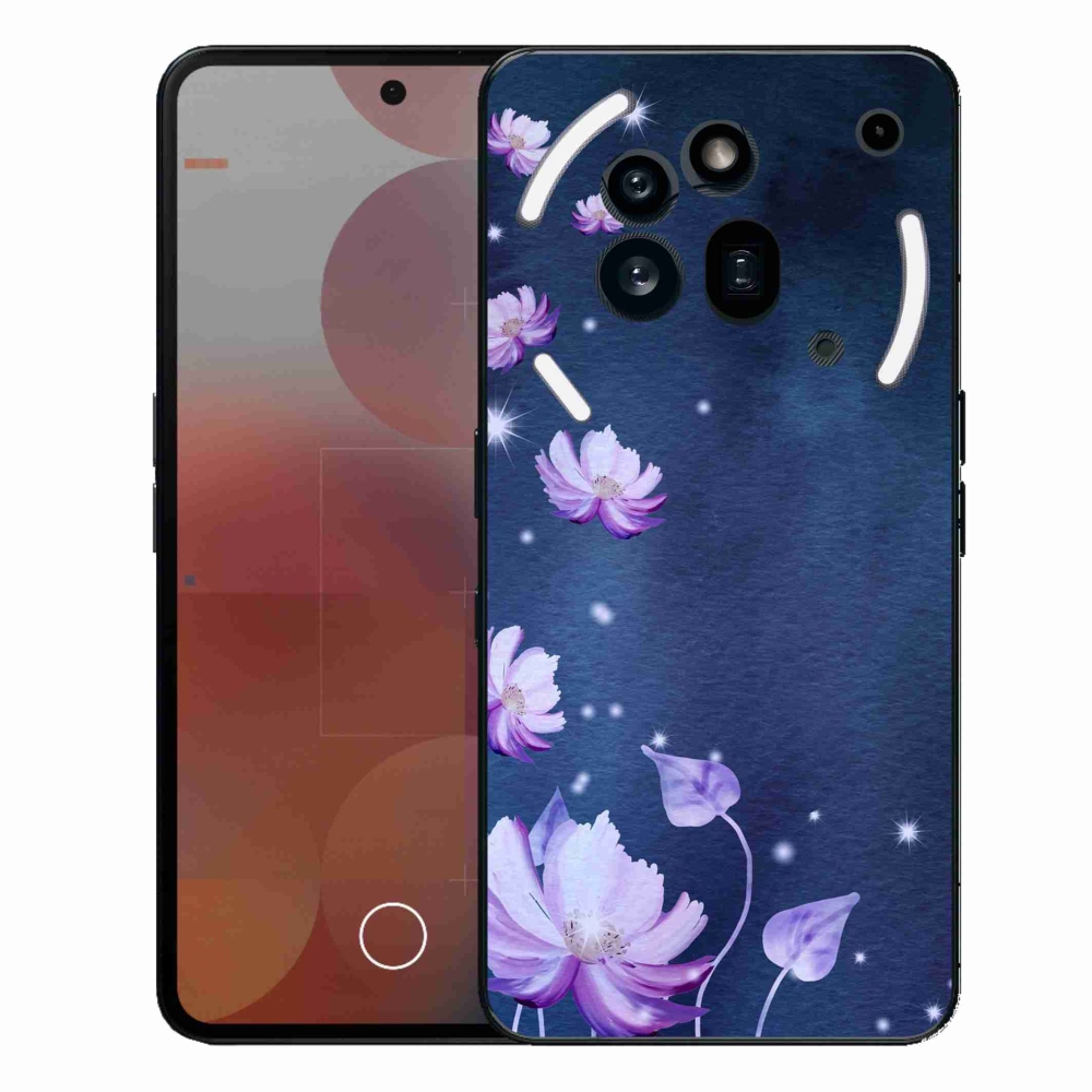 Zselés borító mmCase a Nothing Phone (3a) Pro készülékhez - hulló virágok