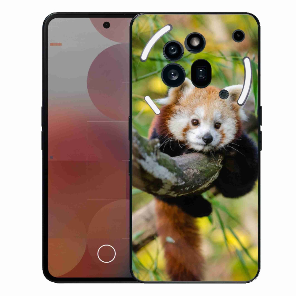 Zselés borítás mmCase a Nothing Phone (3a) Pro készülékhez - panda piros