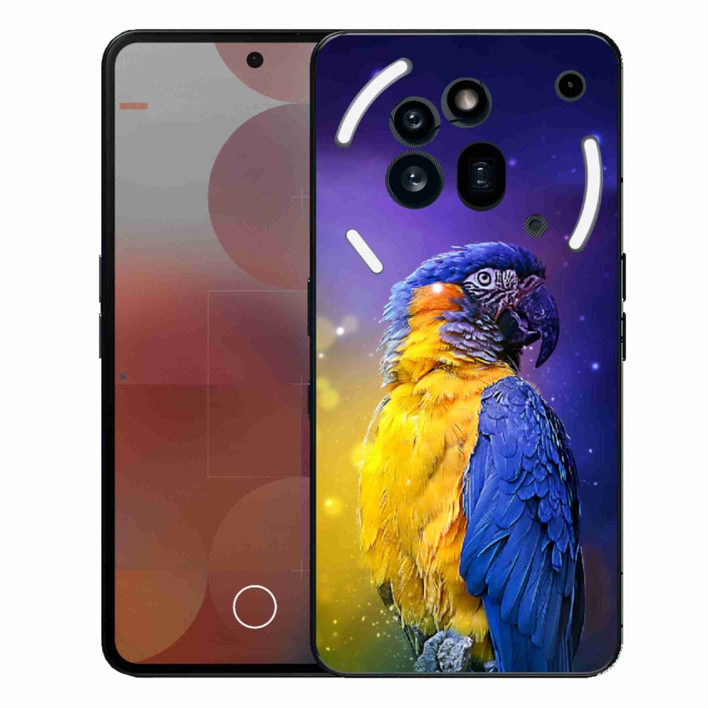 Zselés borítás mmCase a Nothing Phone (3a) Pro készülékhez - papagáj ara 1
