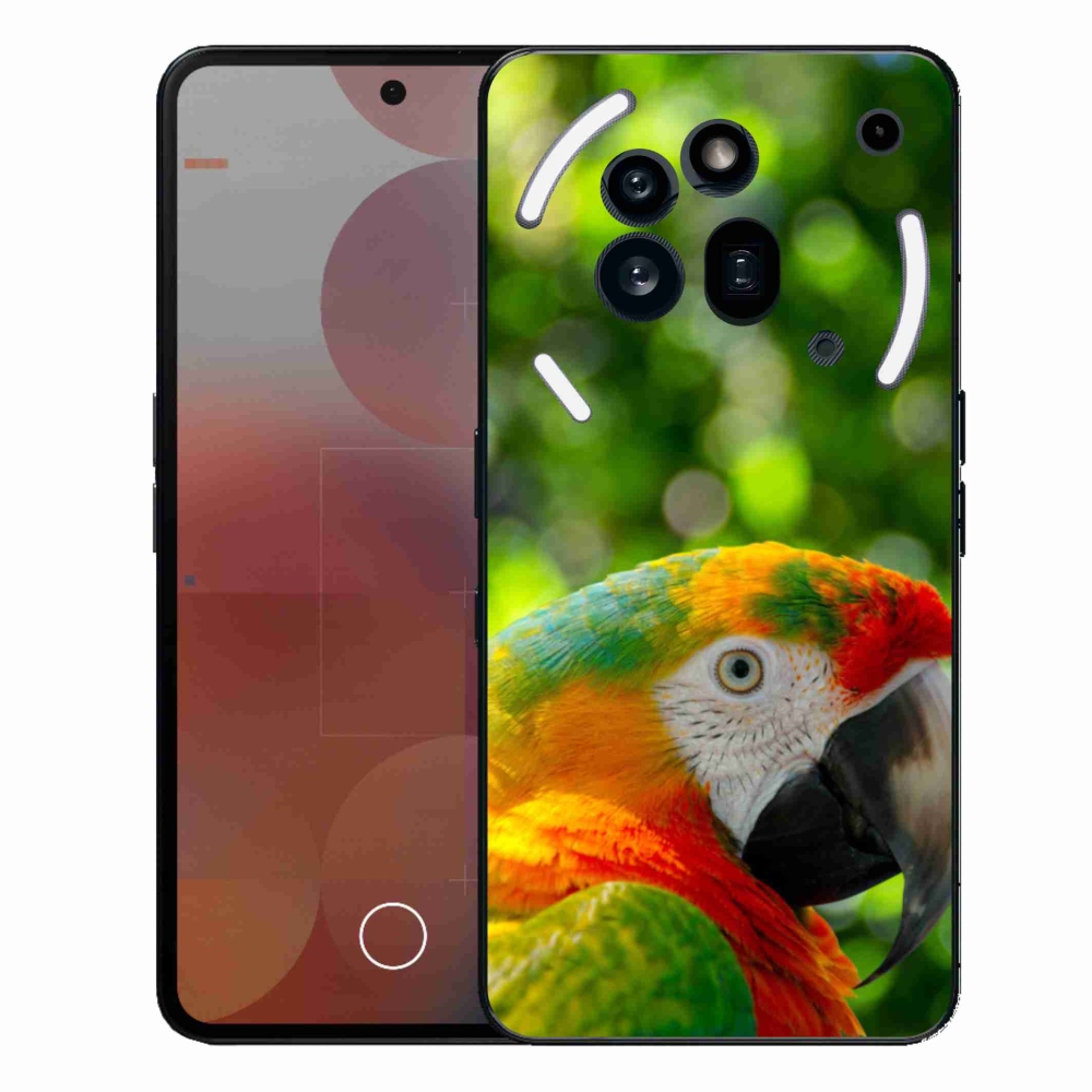 Zselés borítás mmCase a Nothing Phone (3a) Pro készülékhez - parrot ara 3