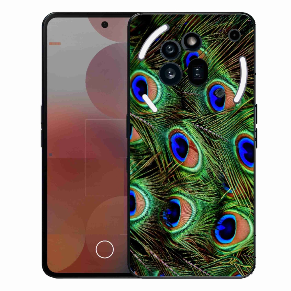 Zselés borítás mmCase a Nothing Phone (3a) Pro készülékhez - pávatoll