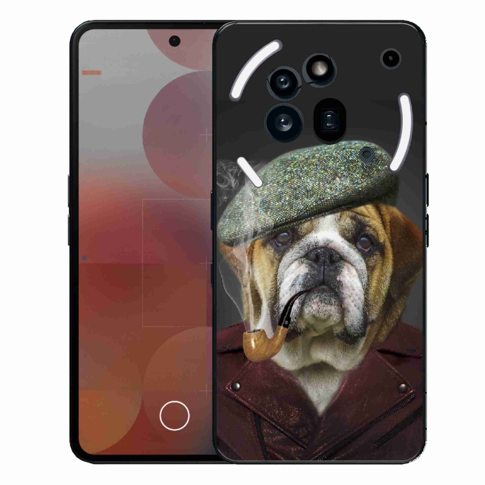 Zselés borítás mmCase a Nothing Phone (3a) Pro készülékhez - kutya csővel