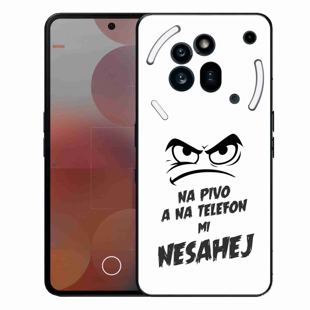 Zselés borító mmCase a Nothing Phone (3a) Pro készülékhez - sör motívum 2 fehér háttér