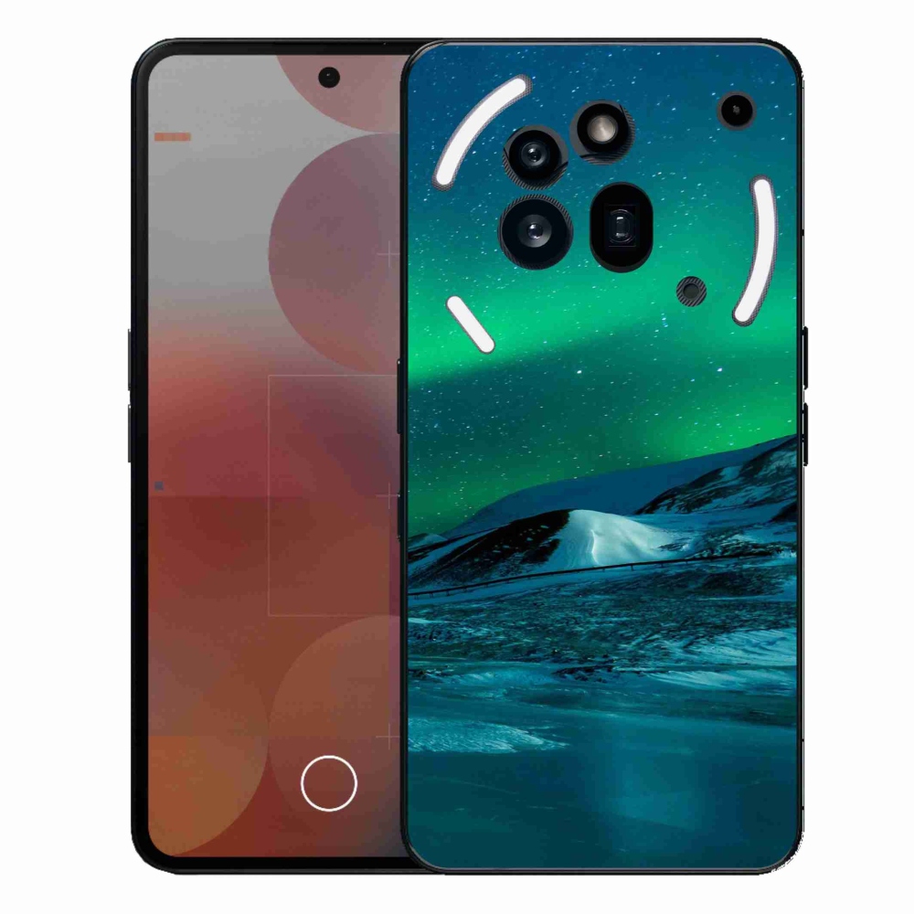 Zselés borítás mmCase a Nothing Phone (3a) Pro készülékhez - sarki fény