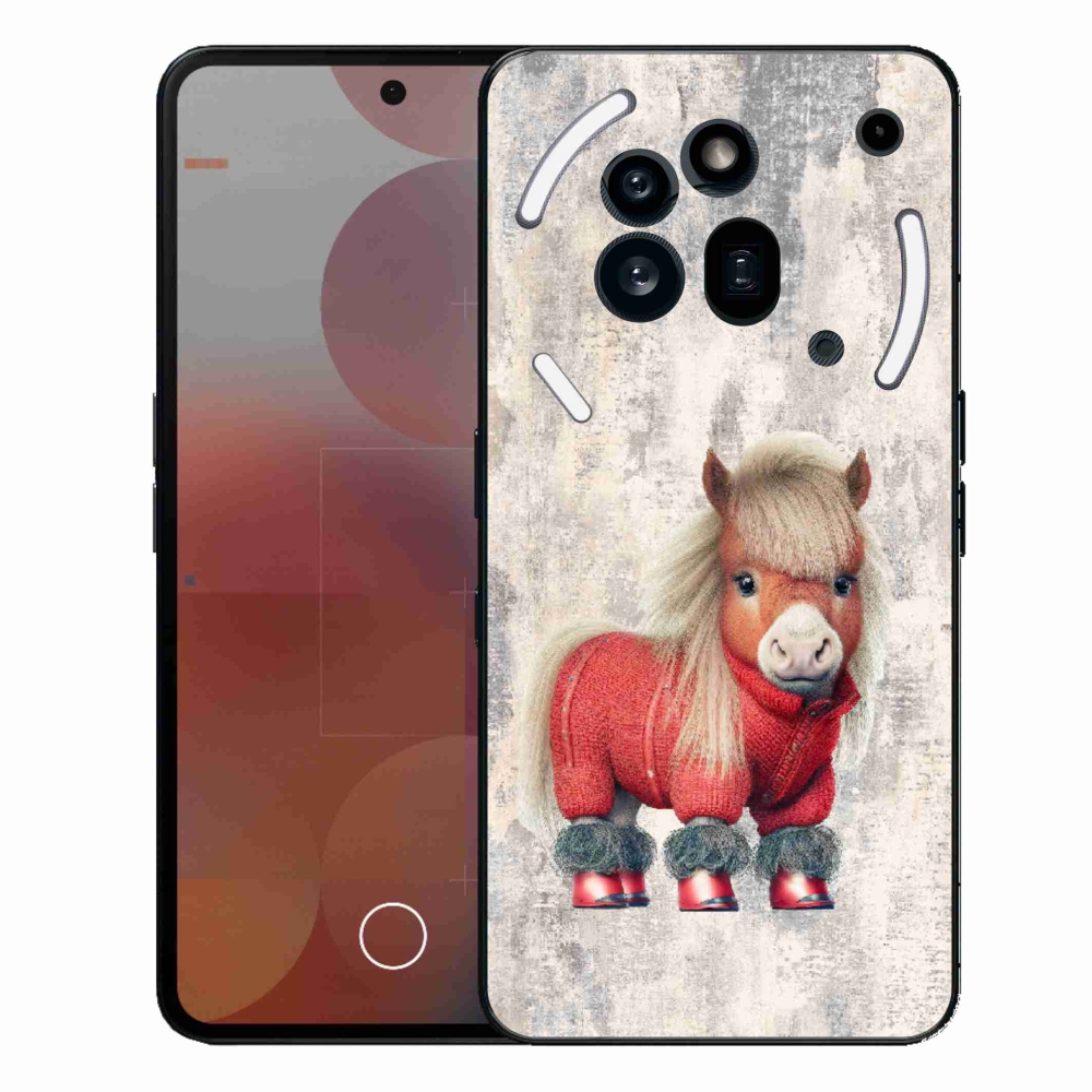 Zselés borítás mmCase a Nothing Phone (3a) Pro készülékhez - póni pulóverben