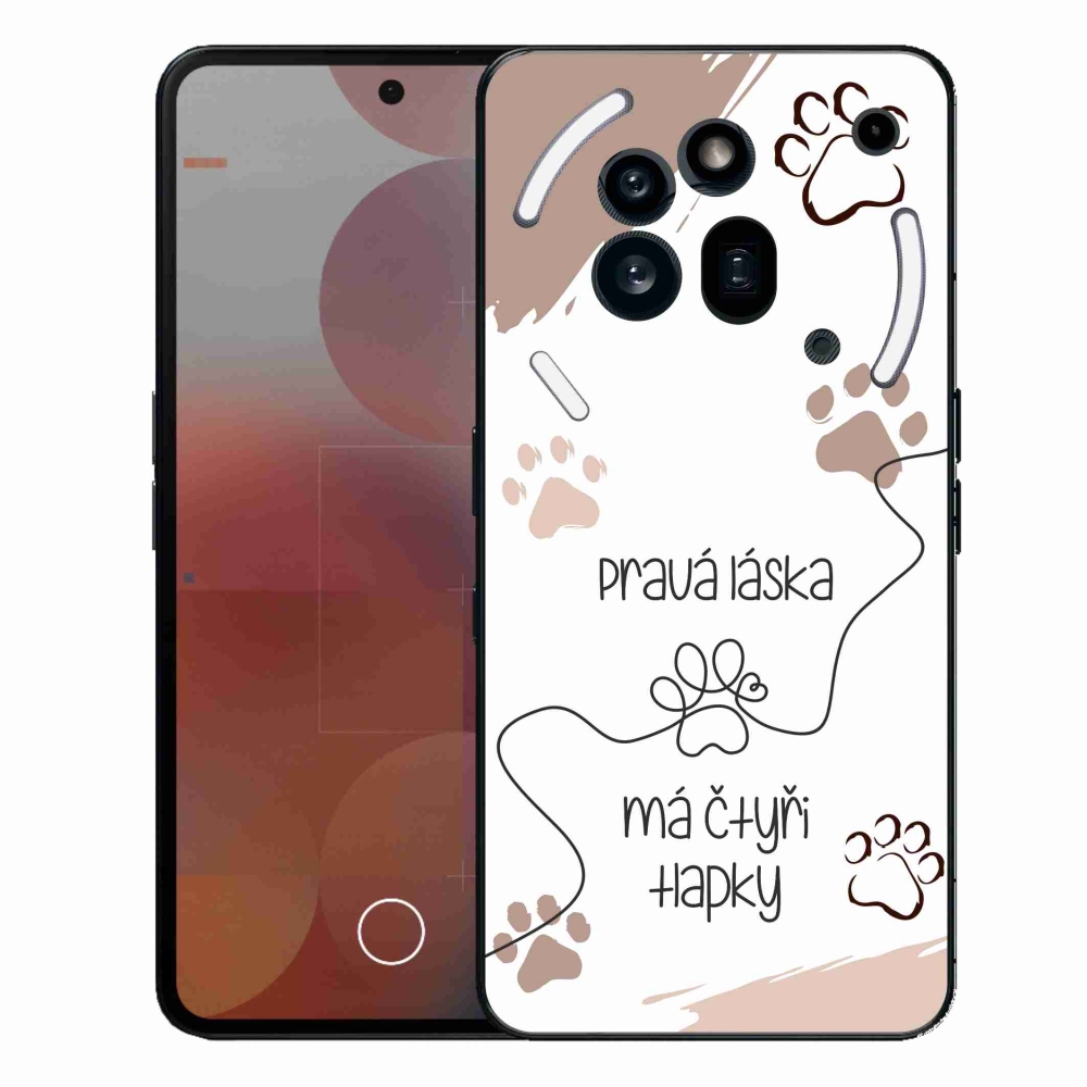 Zselés borító mmCase a Nothing Phone (3a) Pro készülékhez - kutyamotívum 1 fehér háttér