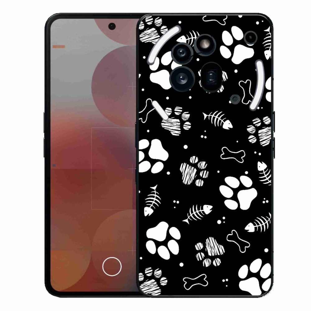 Zselés borítás mmCase a Nothing Phone (3a) Pro készülékhez - kutyamancsok