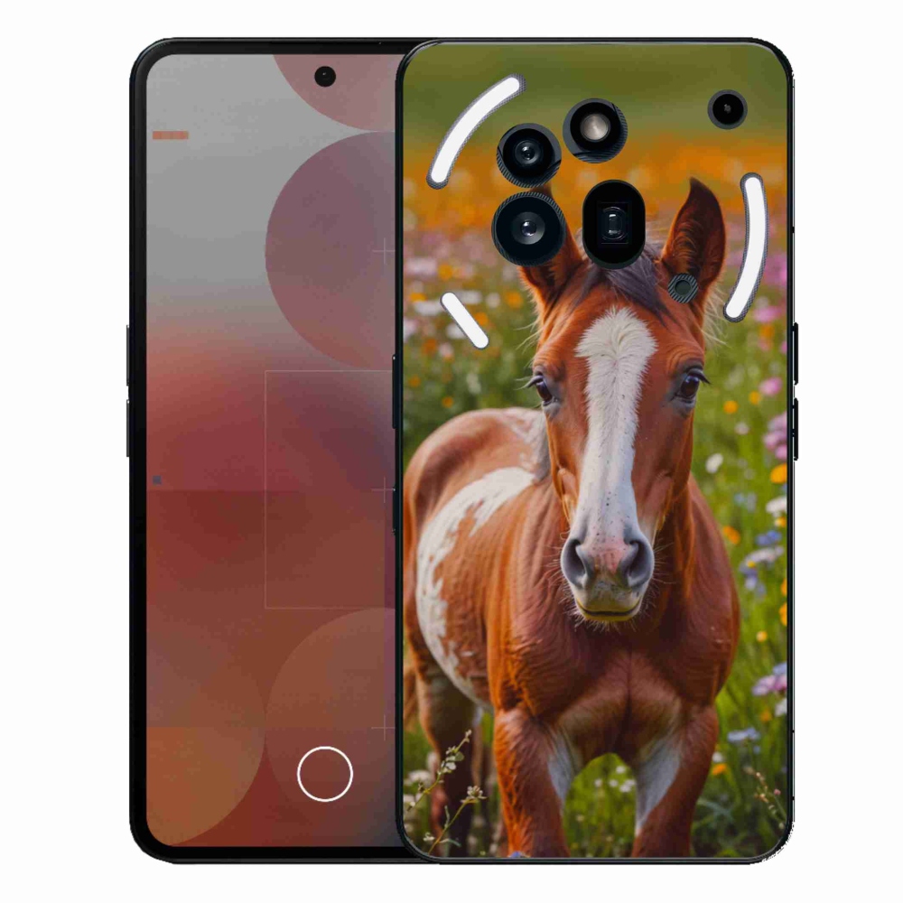 Zselés borítás mmCase a Nothing Phone (3a) Pro készülékhez - aranyos csikó