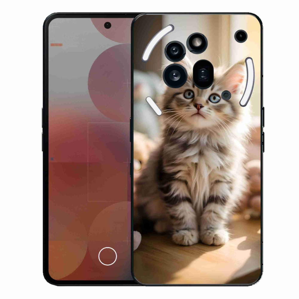 Zselés borítás mmCase a Nothing Phone (3a) Pro készülékhez - aranyos cica 10