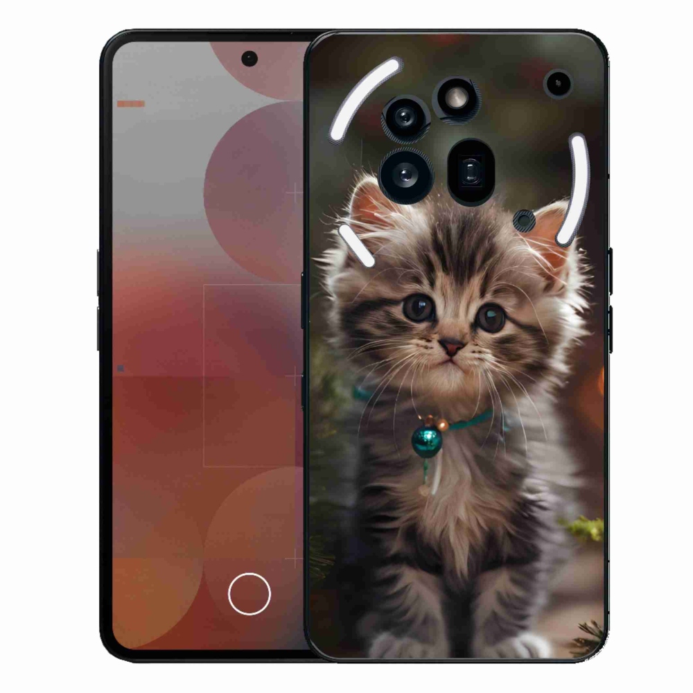 Zselés borítás mmCase a Nothing Phone (3a) Pro készülékhez - aranyos cica 11