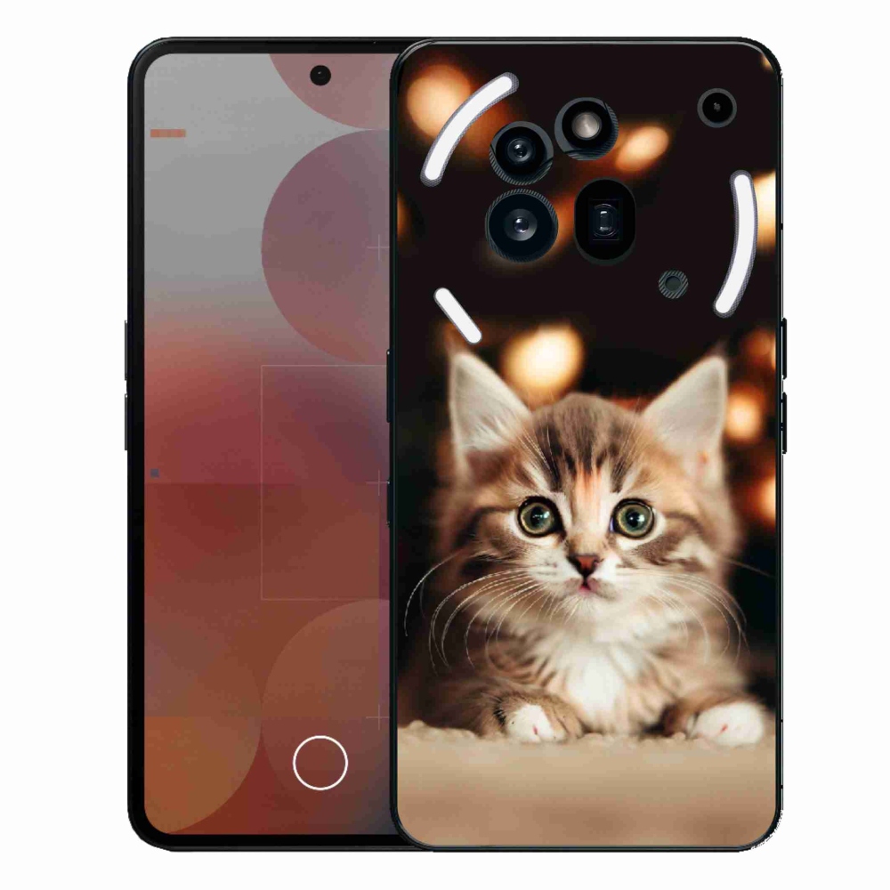 Zselés borítás mmCase a Nothing Phone (3a) Pro készülékhez - aranyos cica 2