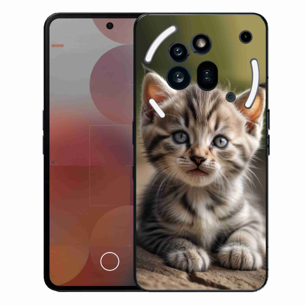 Zselés borítás mmCase a Nothing Phone (3a) Pro készülékhez - aranyos cica 9