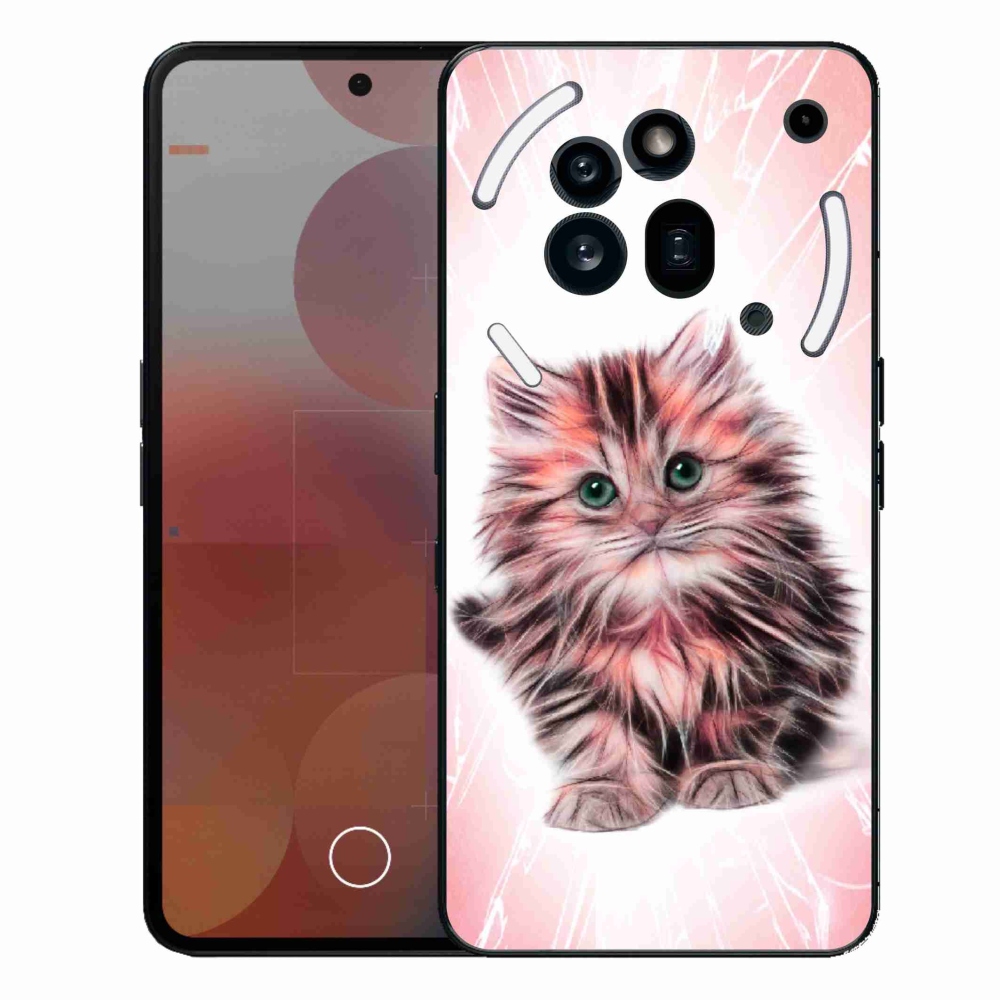 Zselés borítás mmCase a Nothing Phone (3a) Pro készülékhez - aranyos cica