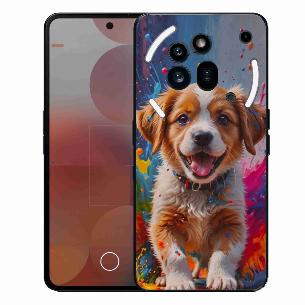 Zselés borítás mmCase a Nothing Phone (3a) Pro készülékhez - aranyos kiskutya 3