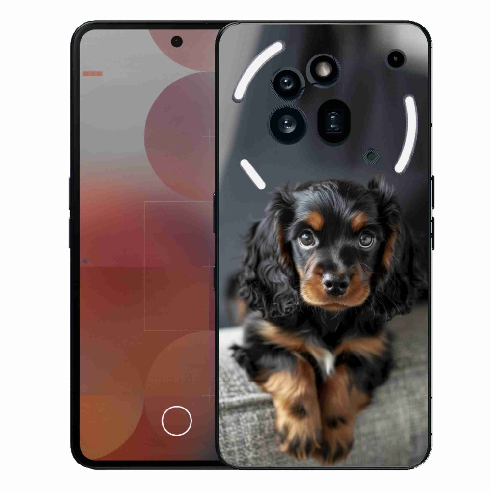 Zselés borítás mmCase for Nothing Phone (3a) Pro - aranyos hosszúszőrű tacskó