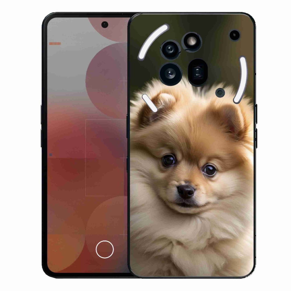Zselés borítás mmCase a Nothing Phone (3a) Pro készülékhez - aranyos pomerániai 2