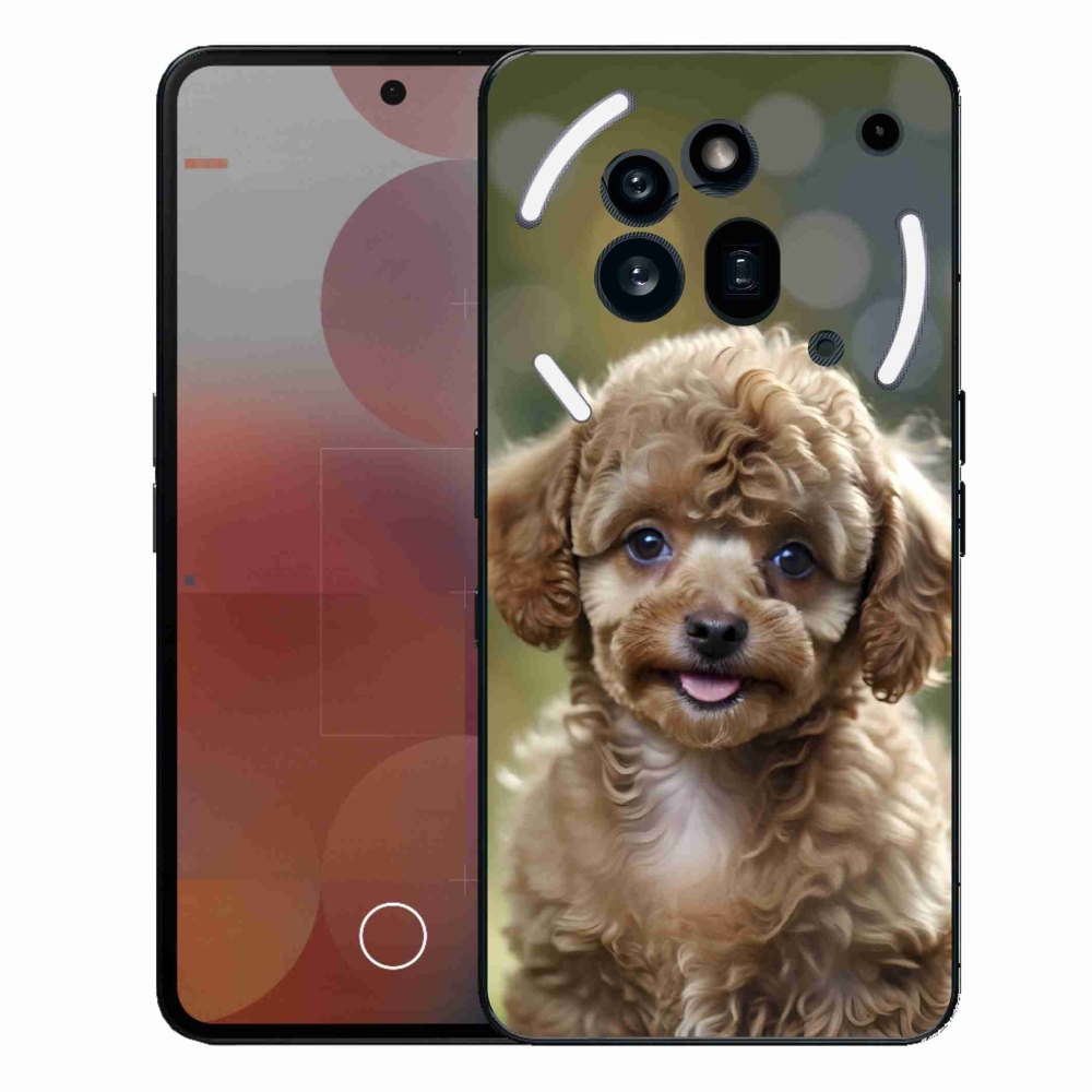Zselés borítás mmCase a Nothing Phone (3a) Pro készülékhez - aranyos uszkár