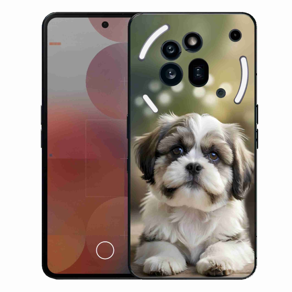 Zselés borítás mmCase a Nothing Phone (3a) Pro készülékhez - aranyos shih-tzu
