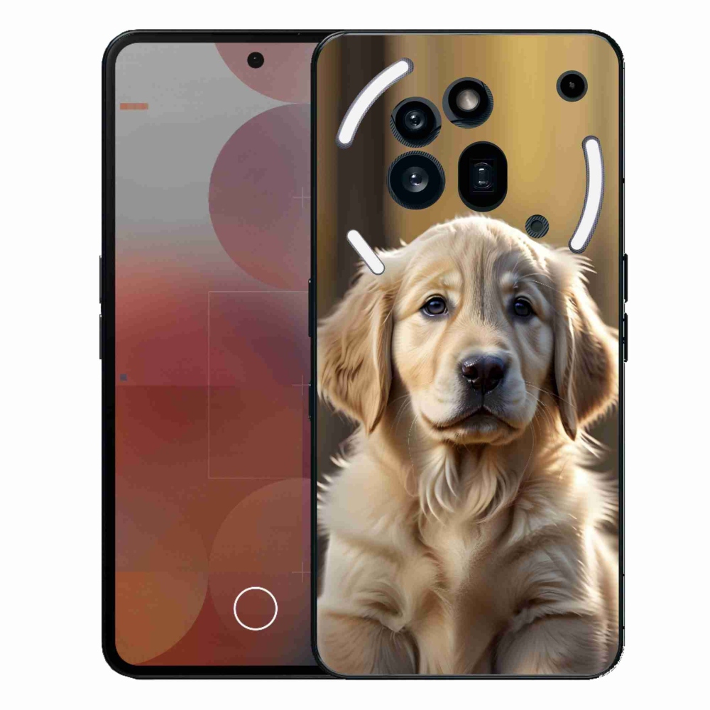 Zselés borítás mmCase a Nothing Phone (3a) Pro készülékhez - aranyos arany retriever
