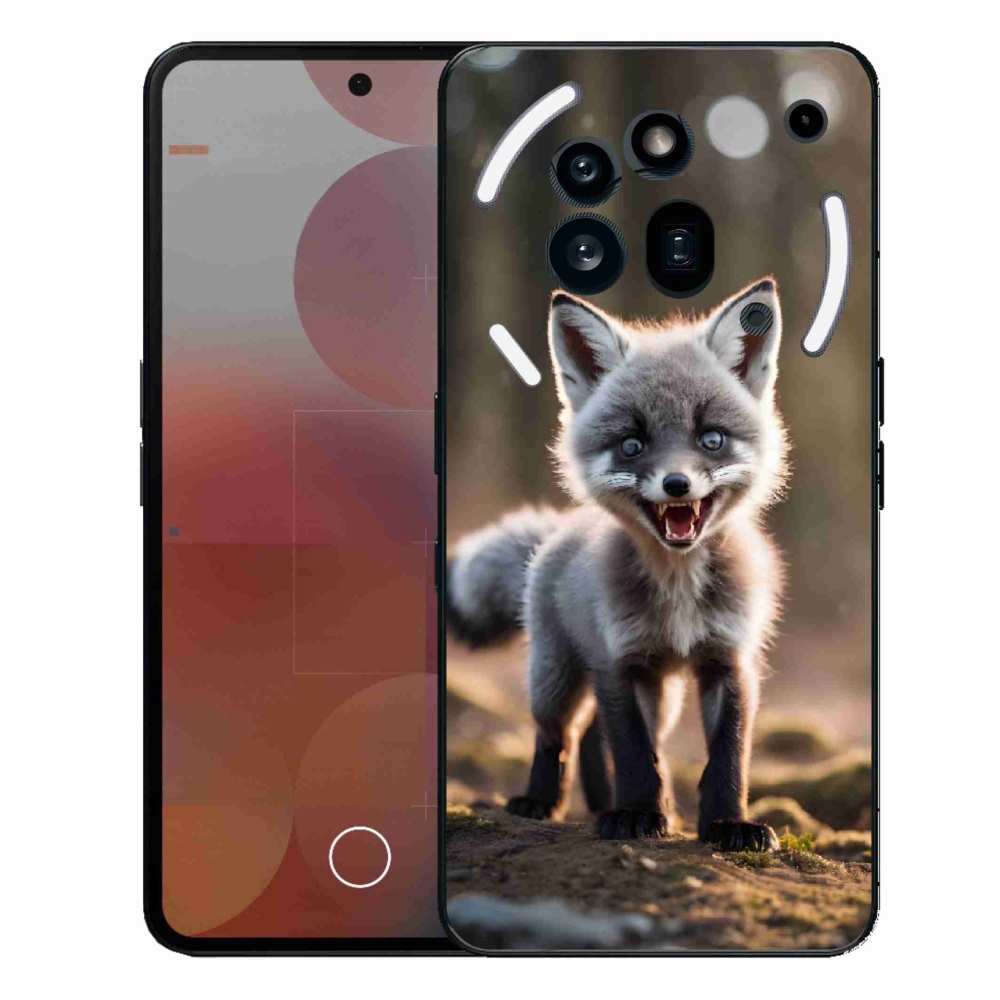 Zselés borítás mmCase a Nothing Phone (3a) Pro készülékhez - angry fox