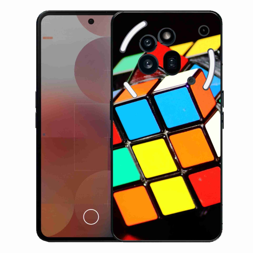Zselés borítás mmCase a Nothing Phone (3a) Pro készülékhez - Rubik-kocka