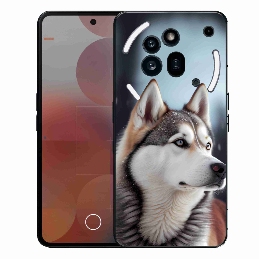 Zselés borítás mmCase a Nothing Phone (3a) Pro készülékhez - Szibériai Husky