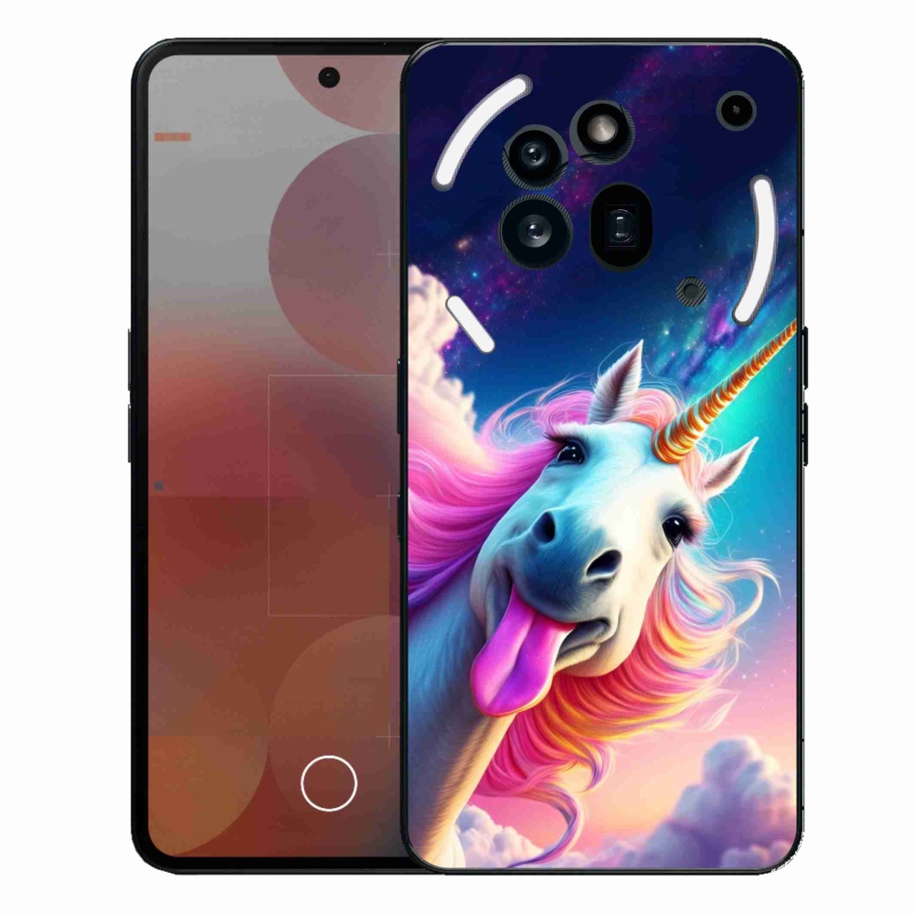 Zselés borítás mmCase a Nothing Phone (3a) Pro készülékhez - őrült egyszarvú