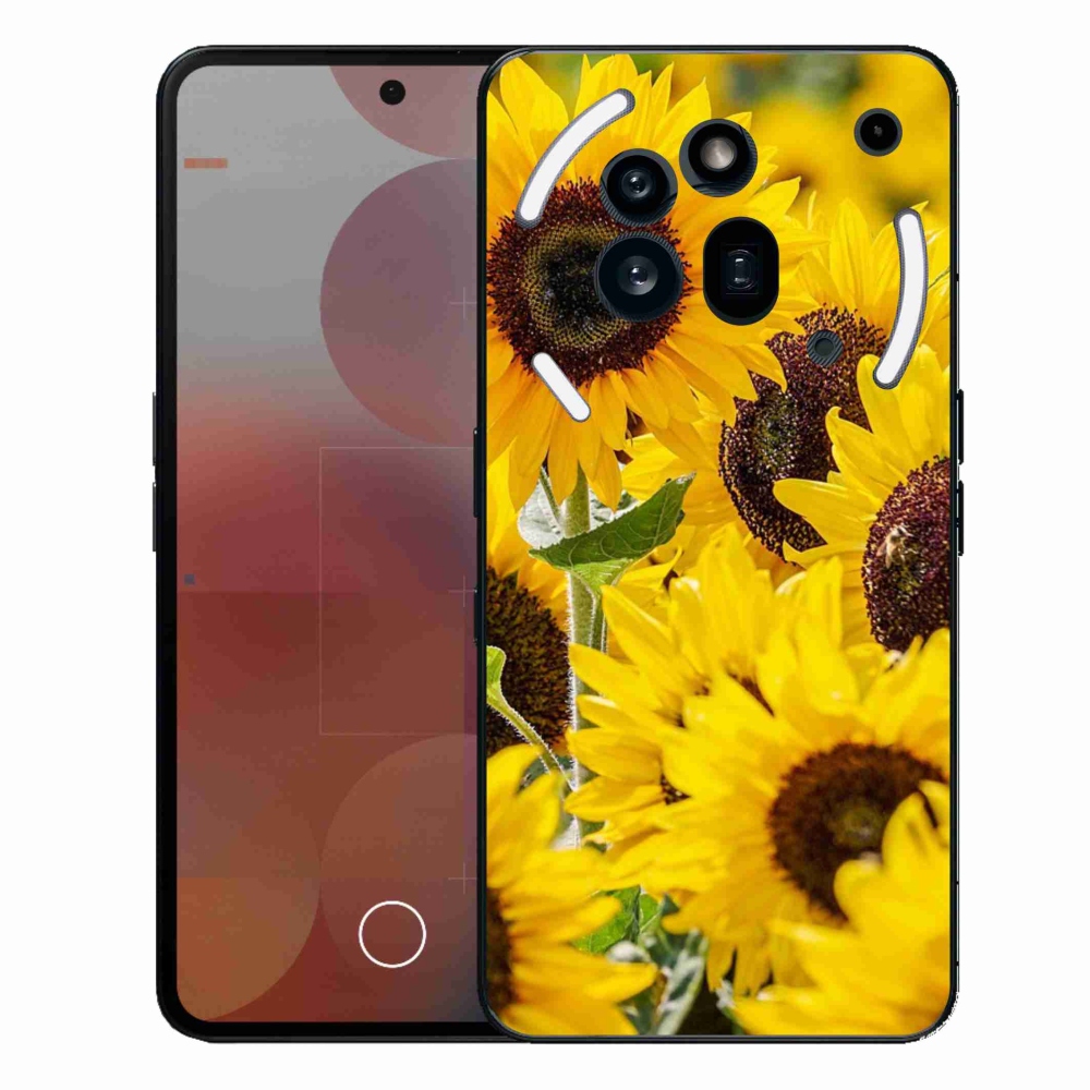 Zselés borítás mmCase a Nothing Phone (3a) Pro készülékhez - Napraforgó