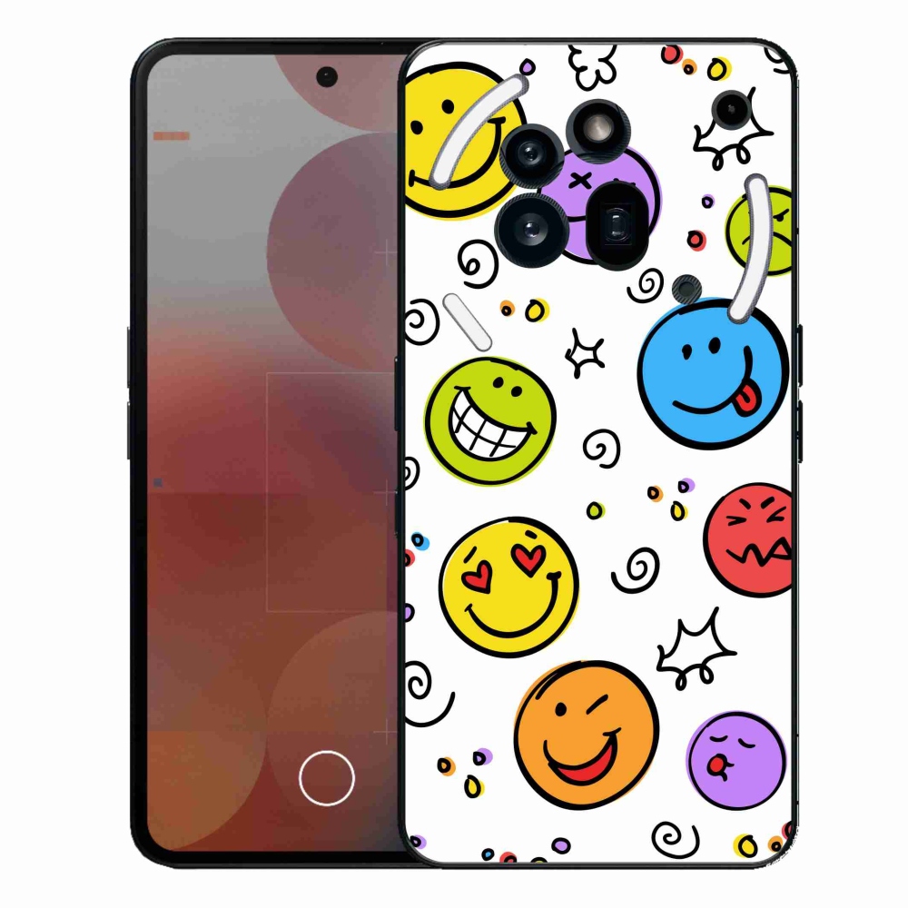 Zselés borítás mmCase a Nothing Phone (3a) Pro készülékhez - smiley-k