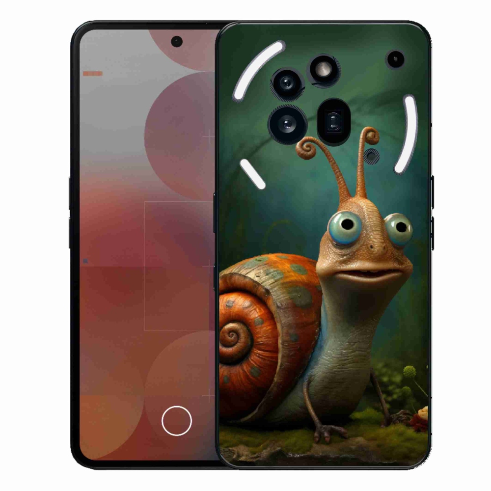 Zselés borítás mmCase a Nothing Phone (3a) Pro készülékhez - csiga